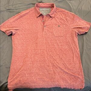 Banana Republic Heathered Red Polo Shirt